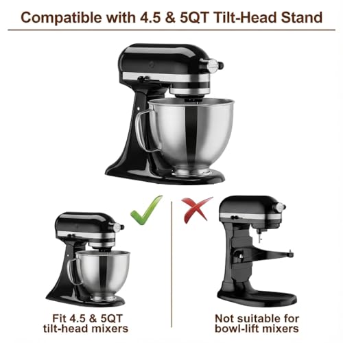 Tazón mezclador de acero inoxidable 5 Qt para KitchenAid miniatura 2