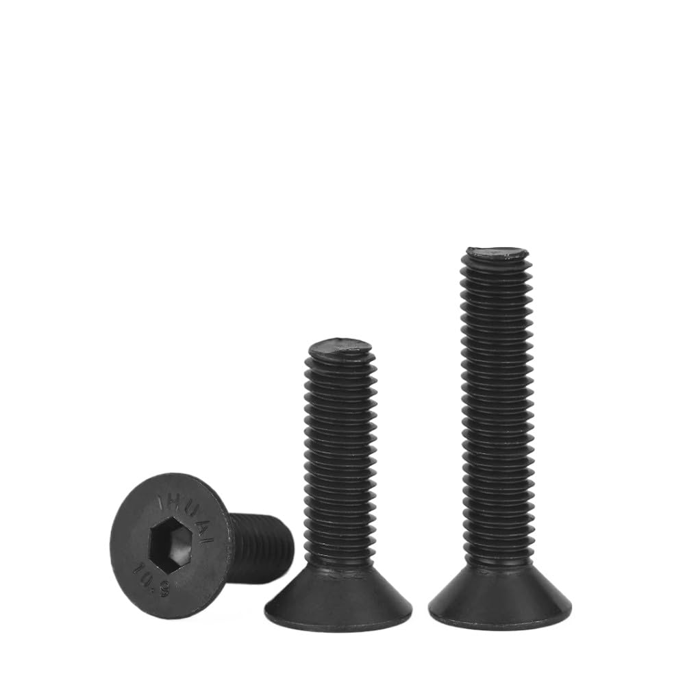 Tornillos de cabeza avellanada hexagonal de acero inoxidable negro ss304 m2 m3 m4 m5 m6-m12 (50,M8 x 1,25 x 14 mm)