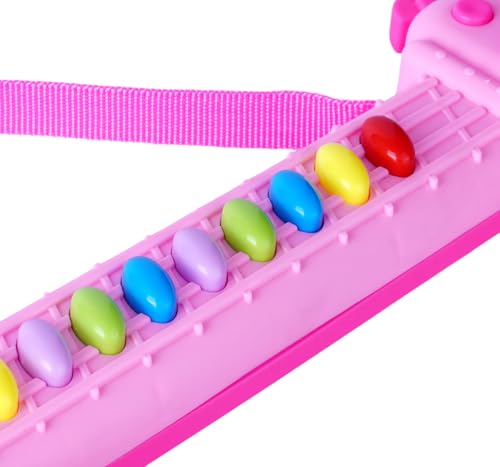 Image of Disney Princess Musical Guitar for Toddlers - Sing-Along Karaoke Junior Music Toy with Built-in Tones - Pink Rockstar Interactive Toy Guitar for Girls Ages 3+ - Educational Birthday Gift