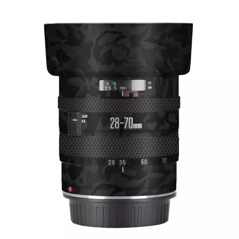 Bouchon d'objectif anti-rayures pour Canon EF 28-70 mm F3.5-4.5 II noir ombré