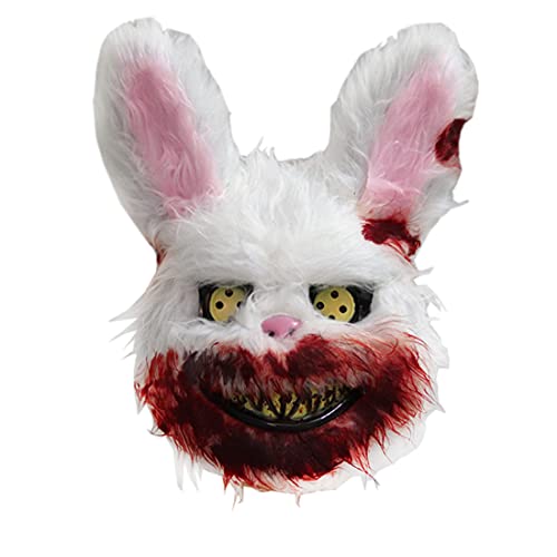 ZCYYYS Halloween masks Scary Mask Animal Head Mask Halloween Cosplay Costume Prop WJR10 (Bunny 1)