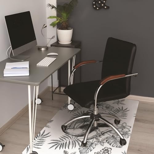 Protège-sol imperméable bureau tapis chaise 140x100 PVC antidérapant - 5