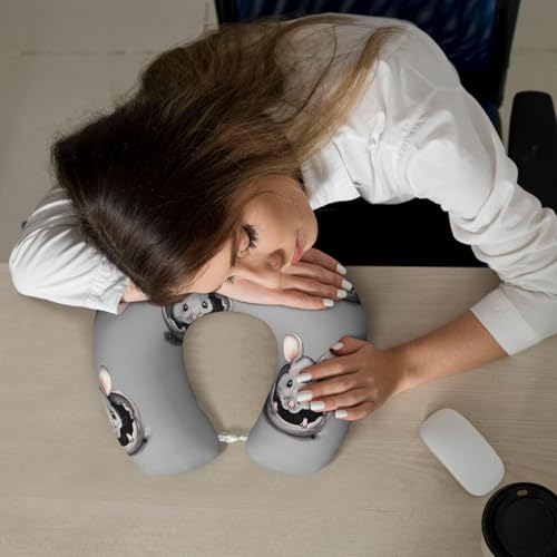 Almohada cervical de espuma viscoelástica negra miniatura 6