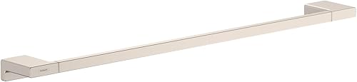 hansgrohe AddStoris 41747820 - Toallero moderno, 24 pulgadas en níquel cepillado, 41747820