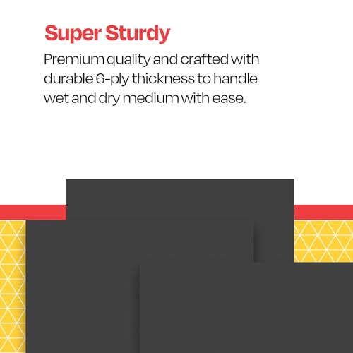 Image of School Smart Railroad Poster Board Paper, 22 x 28 Inches, 6-Ply, Black, Pack of 25