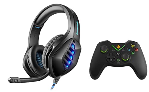 Image of Cosmic Byte C3070W Nebula 2.4G Wireless Gamepad for PC /PS3 supports Windows XP /7 /8 /10 GS430 Gaming wired over ear Headphone