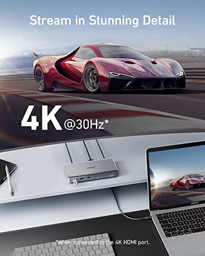 Image of Anker Docking Station (DL6350), 10-Port Triple Display with Displaylink, Docking Station with Dual HDMI and DisplayPort for Windows Laptops, MacBook Air /Pro and More