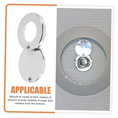 Nolitoy Cat Eye Back Cover Piece Privacy Door Protection Metal Door Peephole Door Viewer Lids Copper Peephole Lid Door Hole Cover Peepholes For Door Silver Switch Copper #TOP5