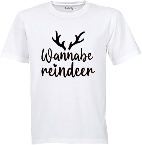 Unisex Wannabe Reindeer - Christmas - Adults - T-Shirt