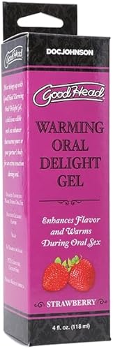 ASK GRANDPA GOURMET COFFEES Goodhead Warming Oral Delight Gel - 4 Oz Fresa
