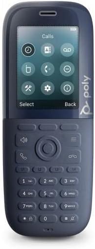 Poly Plantronics + Polycom Rove 30 DECT IP Phone Handset - Wireless Ruggedized and Antimicrobial DECT Handset - Microban Technology - Connect to a Headset via 3.5 mm - North America, Navy