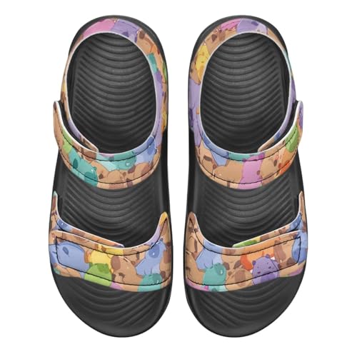 Boys Tractor Print Sandals Adjustable Sport Outdoor Athletic Sandals for Summer Lightweight Beach Water Shoes Toddler/Little Kid/Big Kid3