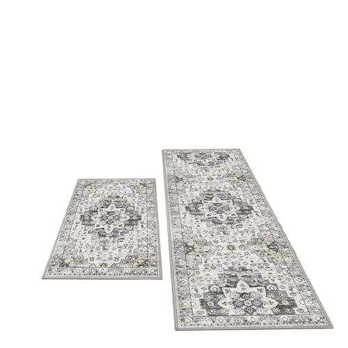 1/2PCS Kitchen Floor Mats Anti-slip Washable Bathroom Door Hallway Aisle Home Decoration(G-7,40x60and40x120cm)