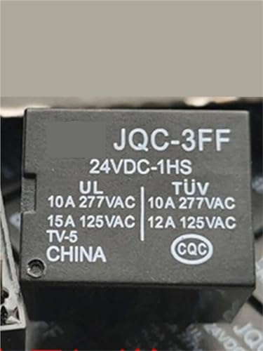 Relais JQC-3FF 24VDC-1HS 24V 4 broches en lot de 2 pour circuits imprimés