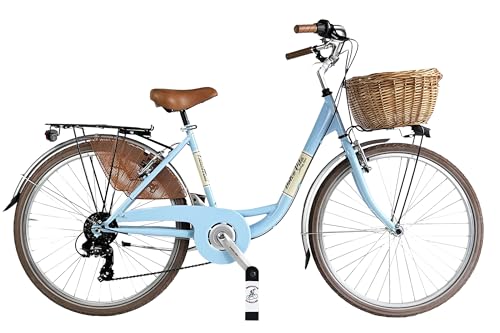 Damenfahrrad Venus süß Taille 26' CTB Citybike Stadtfahrrad (Hellblau)