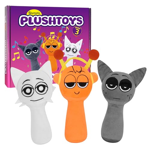 Skymetis Game Plush Toy - 8 Super Soft Stuffed Animal (3 Styles) Hypoallergenic Machine Washable for Kids Adults Birthday Christmas Orange Multi-Color Plushies & Collectibles