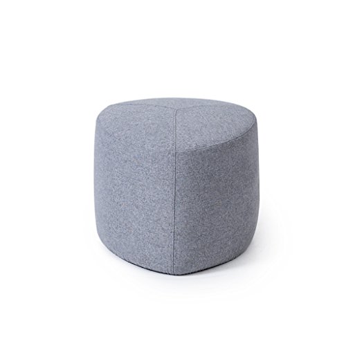 Pouf déhoussable en lin lavable avec rembourrage confort