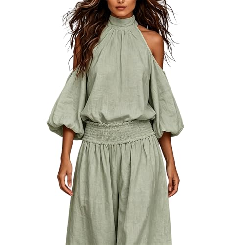 Ensemble taille smockée et pantalon large pour un confort estival sans complexe