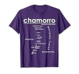 Guam Designs Chamorro Pride Chamorro Guam Rota Saipan Tinian Northern Marianas Art Map T-Shirt