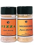 Premium | POPCORN SEASONING Variety 2 Pack | Pizza Popcorn Seasoning | Cheeseburger Popcorn...