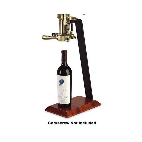 Wine Enthusiast Legacy Corkscrew Stand, Birch (Does not include Legacy Stationary Corkscrew as shown in the image. Must be purchased separately)
