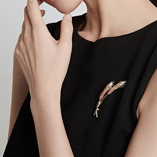 Collier décorations bijoux broche pour femme spike pin or - 4