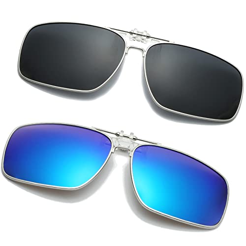 Long Keeper Clip Lunettes de Soleil Polarisées, Clip Solaire pour Lunettes de Vue, Clipsable Sur Lunette de Soleil Polarisante pour Femme Homme Cover