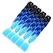 5 piezas Jumbo Trenzas Cabello Kanekalon Pelo sintético para trenzar Extensiones de...