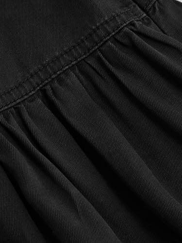 Image of CIDER Women's Long Jean Denim Tiered Button Down High Waisted Maxi Skirts