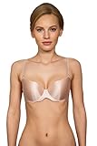 Bügel Rosme Lingerie Nahtloser gepolsterter BH mit abnehmbaren Trägern für Damen, Kollektion Seamless Classic, Größe 70C