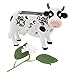 Daisy Cow Solar Light, Animal Shaped LED Garden Solar Lamp Color Changing Statues Garden Ornament for Patios Sidewalks