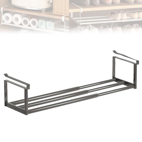 Étagère à chaussures extensible et réglable pour un rangement sous meuble modulable