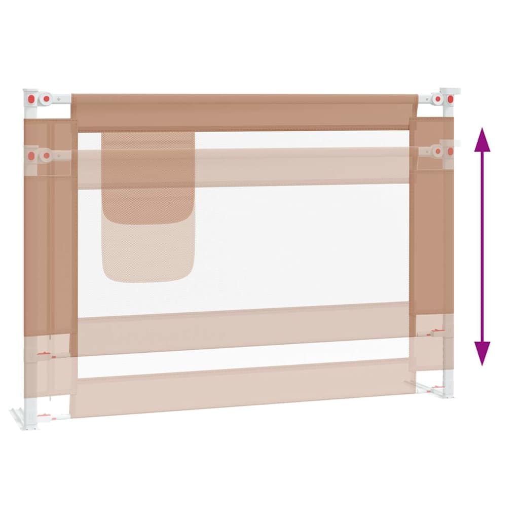 Bettgitter Kleinkind Rausfallschutz 90x25 cm Taupe Stoff