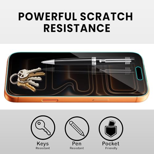 Image of FIRST MART Privacy Tempered Glass for iPhone 17 Pro With Cable Guard & Installation Kit | Anti-Spy 9H Screen Protector, Edge-to-Edge, Case-Friendly | Black