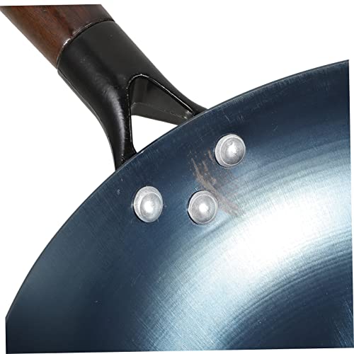 Wok multifuncional con mango de madera y cuerpo de hierro fundido miniatura 4