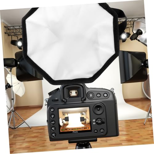 Softbox para cámara octagonal con difusor de flash y reflector de luz portátil 3