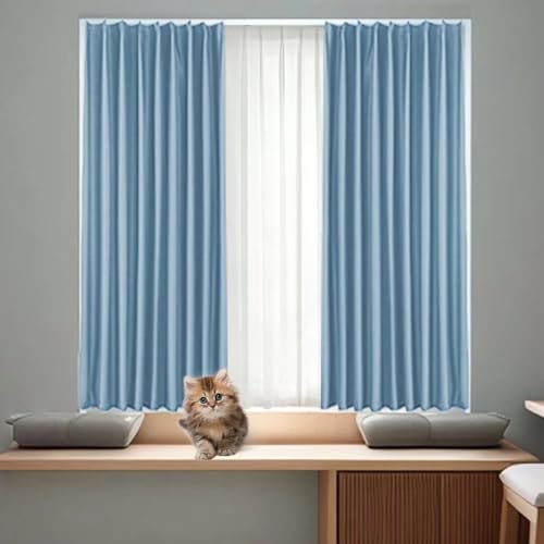 唐土工房 カーテン 4枚セット 遮光カーテン 190cm丈 幅120cm 小窓 4枚組 断熱 防寒 保温 遮熱 節電対策 UVカット 冷気遮断 昼夜目隠し カーテン2枚 レース2枚 厚手 おしゃれ 北欧 無地 間仕切り ドレープカーテン カーテンフック付