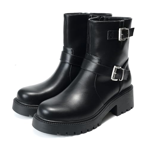 Chaussures d'hiver et bottine femme confortable JOMIX : bottes moto basses pour le quotidien