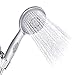 Produktbild Duschkopf Handbrause, Vegena 5 Strahlarten Hochdruck Handheld Brausekopf Dusche Wasserhahn Filter, Wassersparend Duschbrause Dusch Kopf mit Antikalk-Funktion und Wasserstoppfunktion, Chrom