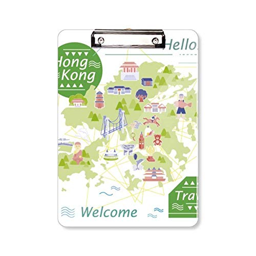 Bloc-notes A4 Hello Welcome to Hong Kong pour bureau
