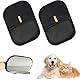 2 Stück Haarbürstenhandschuhe für Hunde & Katzen, Anti-Statik Handschuhe mit Doppelseitigem Design, Wiederverwendbare Tierhaar Entfernungs Handschuhe für Fellpflege, for Clothes, Sofas, Carpets