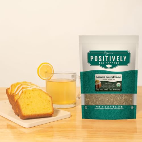 Image of Positively Tea, Organic Lemon Pound Cake, Herbal Tea, Loose Leaf, 4 Ounce
