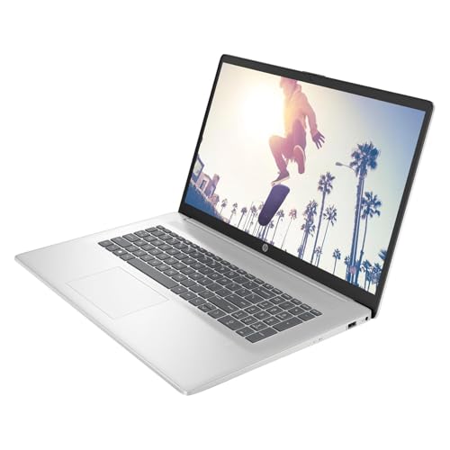 Image of HP 17 inch Laptop for Business and Students, Ms Office Lifetime, Wins 11 Pro, Intel i7-1355U(10-Core), FHD(1920x 1080), Fingerprint, Touch Screen, External CD /DVD Drive, w /Accessory (64GB RAM | 2TB SSD)