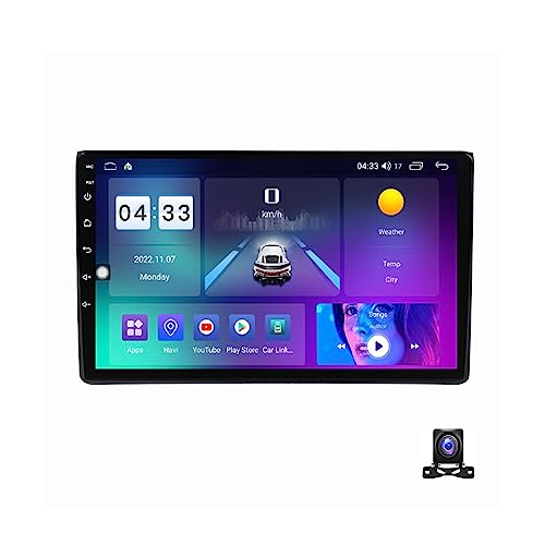 2 DIN Android 12 Car Stereo Radio De Coche De 9 Pulgadas Pantalla Táctil Bluetooth Manos Libres Radio Auto FM/DSP/RSD con AHD Cámara De Visión Trasera, para Audi A4 B6 B7 S4 RS4,M400s