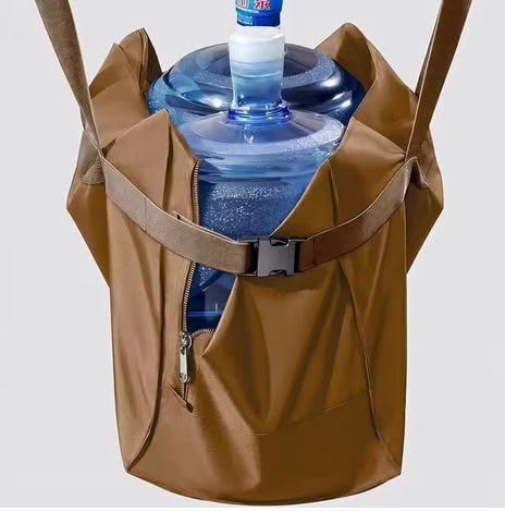 Brown Oxford Cloth 600D Heavy-Duty Storage Bag With Buckles