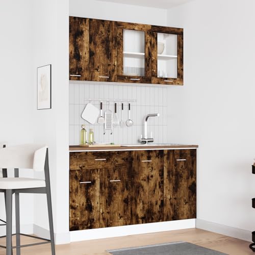 Tomostar Cuisine Complète 140 cm sans Plan de Travail, Mueble de Cuisine Complete Ensemble...