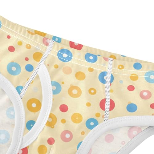 KLL Colorful Polka Dots Toddler Boys Comfort Underwear Breathable Children Panties4