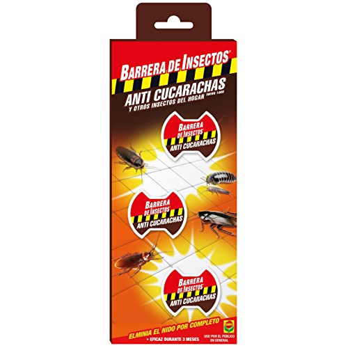 COMPO Barrera de insectos Cebo Anti cucarachas, Control de cucarachas, peces plateados y cochinillas, 3 unidades