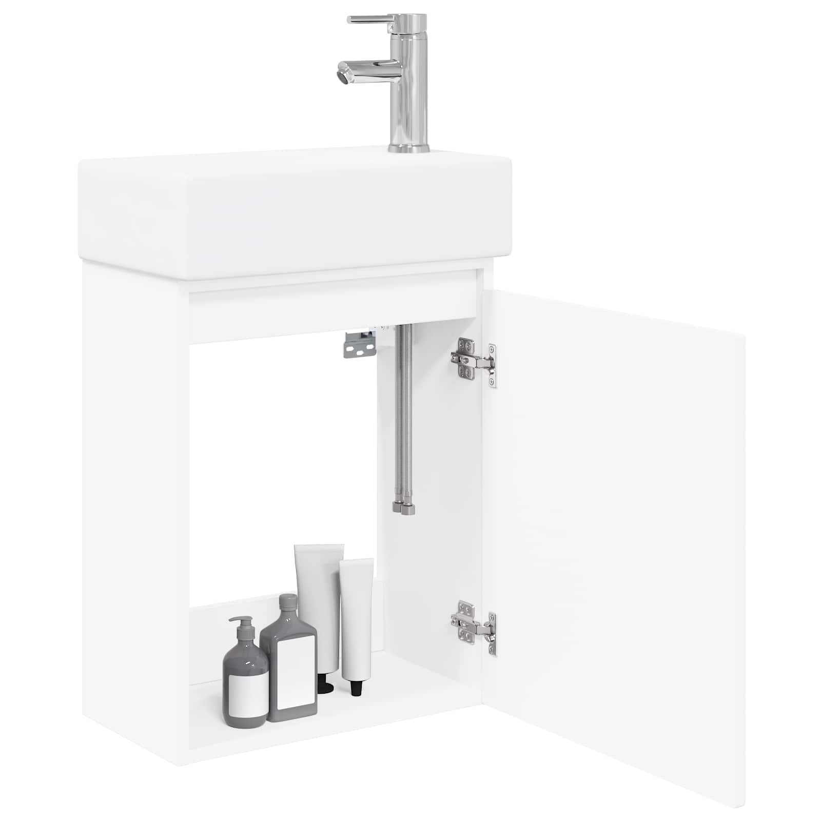 Genérico Módulo de baño con grifería 45,5 x 22,5 x 84 cm,Armarios y Almacenamiento,Tocadores de baño,20.1 kg-889451