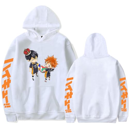 LKY STAR Unisex Sudadera con Capucha Haikyuu Merch Hombre Mujer Hoody Hinata Shoyo Cosplay Sweatshirt XXS-4XL